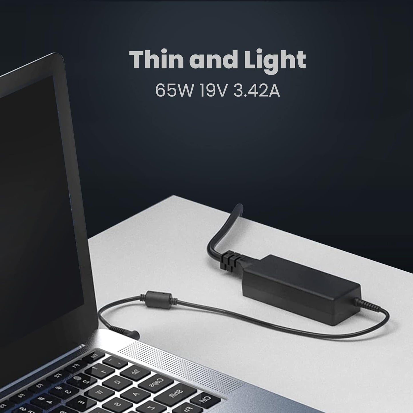Cargador Universal 65W 19V 3.42A para Portátiles Acer, ASUS, Toshiba, Lenovo, Dell – Adaptador AC 100-240V