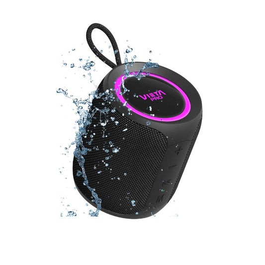 Altavoz portátil de 20W resistente al agua con Bluetooth 5.0 y luces LED multicolor