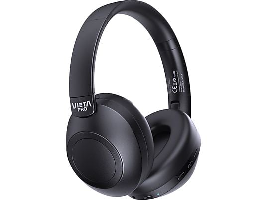 Auriculares inalámbricos Vieta Pro Way 3 negros con doble plegado, batería 50h y modo gaming