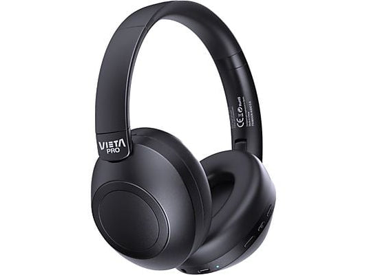 Auriculares inalámbricos Vieta Pro Way 3 negros con doble plegado, batería 50h y modo gaming