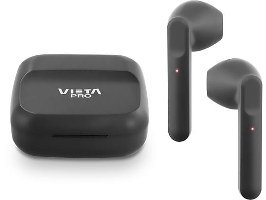 Vieta Pro Done 4 true wireless earbuds with charging case black modern design Bluetooth audio streaming