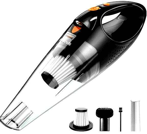 Aspiradora coche VacLife potente, compacta y recargable con filtro lavable y accesorios incluidos para limpieza eficiente en autos y espacios difíciles